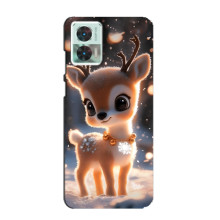 Яскравий чохол для Motorola Edge 30 Neo з Зимові Оленята – Оленятко