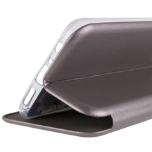 Кожаный чехол (книжка) Classy для Motorola Edge 40 – Серый