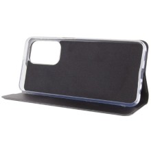 Кожаный чехол-книжка GETMAN Elegant (PU) для Motorola Edge 40 – Черный