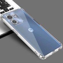 TPU чехол GETMAN Ease logo усиленные углы Full Camera для Motorola Edge 40 – Прозрачный