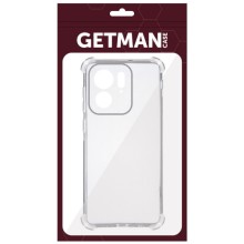 TPU чехол GETMAN Ease logo усиленные углы Full Camera для Motorola Edge 40 – Прозрачный