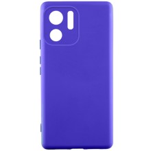 Чехол TPU GETMAN Liquid Silk Full Camera для Motorola Edge 40 – Синий