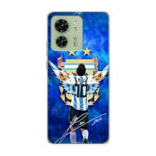 Чехлы для Motorola Edge 40 (Leo чемпион) (AlphaPrint) (Месси сборная)