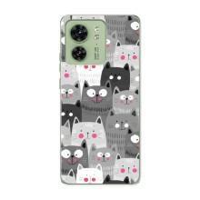 Чохли з Котиками для Motorola Edge 40 (VPrint) (Мальовані котики)