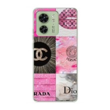 Чехол (Dior, Prada, YSL, Chanel) для Motorola Edge 40 (Модница)