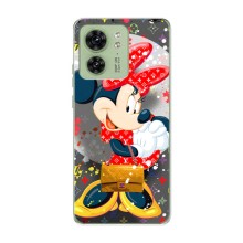 Чохол Disney Mouse Motorola Edge 40 (PREMIUMPrint) – Minni з бантіком