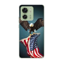 Чохол Прапор USA для Motorola Edge 40 (Орел і прапор)