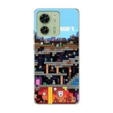 Чохол Майнкрафт на Motorola Edge 40 (AlphaPrint) Minecraft