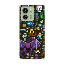 Чохол Майнкрафт на Motorola Edge 40 (AlphaPrint) Minecraft