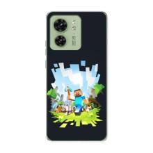 Чохол Майнкрафт на Motorola Edge 40 (AlphaPrint) Minecraft