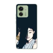 Чохол з друком для Motorola Edge 40 - (Мода) (AlphaPrint) (Гарна дівчина)