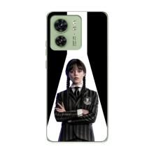 Чехлы Венсдей на Motorola Edge 40 Уэнсдей (AlphaPrint) (W-Wednesday)