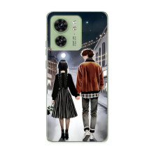 Чехол с дизайном Венздей 2 на Motorola Edge 40 – Уэнсдей и Тайлер