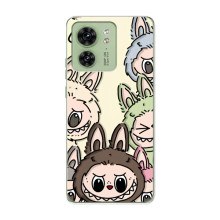 Чехол с Лабубу на Motorola Edge 40 – Коллаж Лабубу