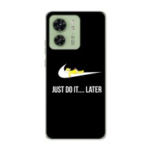 Чехол с логотипом Найк на Motorola Edge 40 – Nike just do it