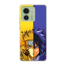 Купить Чехлы на телефон с принтом Anime для Моторола Мото едж 40 (Naruto Vs Sasuke)