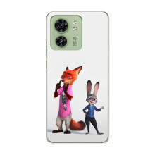 Силіконовий чохол з принтом Зоотрополіс для Motorola Edge 40 – Джуді і Нік