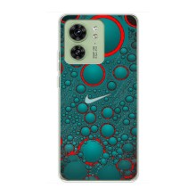 Силиконовый Чехол на Motorola Edge 40 с картинкой Nike (Найк зеленый)