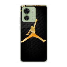 Силиконовый Чехол Nike Air Jordan на Моторола Мото едж 40 (Джордан 23)
