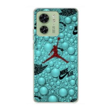 Силиконовый Чехол Nike Air Jordan на Моторола Мото едж 40 (Джордан Найк)