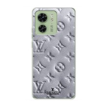 Текстурний Чохол Louis Vuitton для Моторола Мото едж 40 – Білий ЛВ