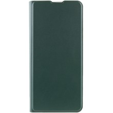 Кожаный чехол книжка GETMAN Elegant (PU) для Motorola Moto G32 – Зеленый