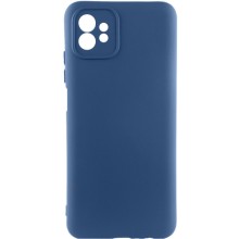 Чохол TPU GETMAN Liquid Silk Full Camera для Motorola Moto G32 – Синій