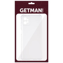 TPU чехол GETMAN Ease logo усиленные углы Full Camera для Motorola Moto G32 – Бесцветный (прозрачный)