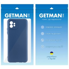 Чохол TPU GETMAN Liquid Silk Full Camera для Motorola Moto G32 – Синій