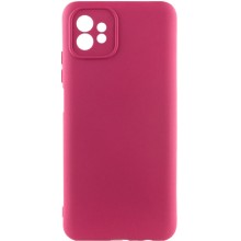 Чехол TPU GETMAN Liquid Silk Full Camera для Motorola Moto G32 (Бордовый)