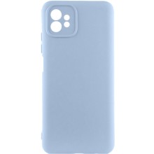 Чехол TPU GETMAN Liquid Silk Full Camera для Motorola Moto G32 (Голубой)