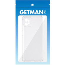 TPU чехол GETMAN Ease logo усиленные углы Full Camera для Motorola Moto G32 – Прозрачный