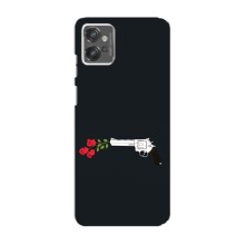 Чехлы (ART) Цветы на Motorola MOTO G32 (VPrint) (Неожиданные цветы)