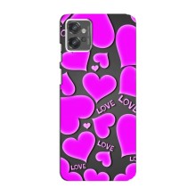 Чехлы для любимой на Мото G32 (VPrint) (Pink hearts)