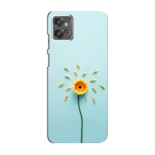 Чехлы с Цветами для Motorola MOTO G32 (VPrint) (Желтый цветок)