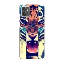 Чехлы с изображением разных животных для Motorola MOTO G32 (Яркий Тигр)