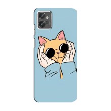 Чехол на Мото G32 с Котами (VPrint) (Котик в очках)