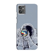 Чехол NASA для Motorola MOTO G32 (AlphaPrint) (Космонавт фото)