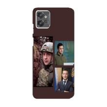 Чехол для Motorola MOTO G32 (AlphaPrint - с принтом Зеленского)