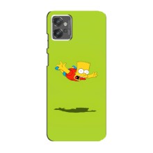 Чехол с Симпсонами для Motorola MOTO G32 (VPrint) (Барт Симпсон)