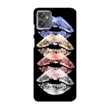 Чехол Стильные девушки на Motorola MOTO G32 (Губы)