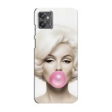 Чехол Стильные девушки на Motorola MOTO G32 (Монро)