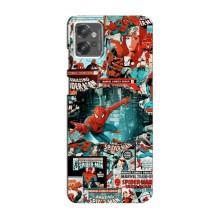 Чохол Супергерой Людина Павук на Motorola MOTO G32 – Комікси Людина Павук