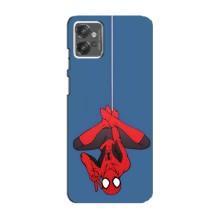 Чохол Супергерой Людина Павук на Motorola MOTO G32 – На павутині