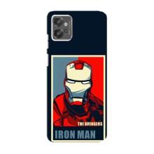 Чехол Супергерой Железный человек на Motorola MOTO G32 – Art Iron man
