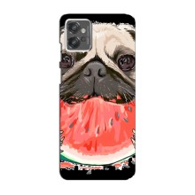Чехол (ТПУ) Милые собачки для Motorola MOTO G32 (Смешной Мопс)