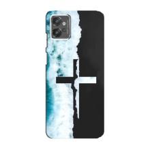 Чехлы для Моторола Мото джи 32 (Крест Иисуса) (Хрест)