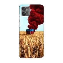 Чехол (TPU) с картинкой "Лого Пабг" на Моторола Мото джи 32 – Дроп