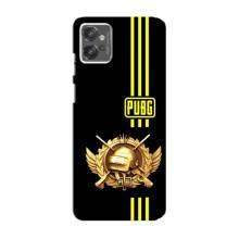 Чехол (TPU) с картинкой "Лого Пабг" на Моторола Мото джи 32 – Лого PUPG