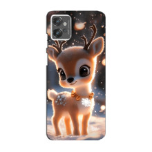 Яскравий чохол для Motorola MOTO G32 з Зимові Оленята – Оленятко
